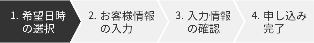 1.希望日時の選択