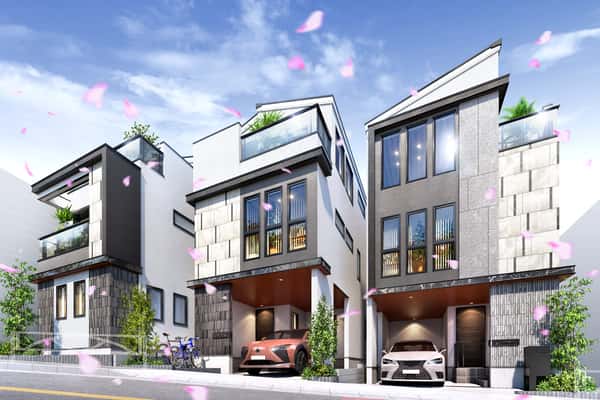 都心型戸建　都立大学・目黒区柿の木坂プロジェクト