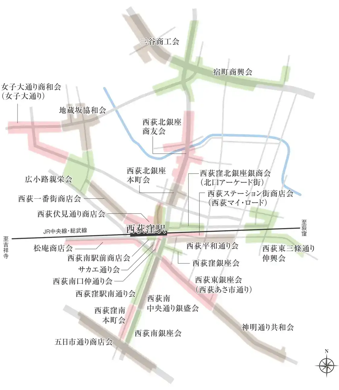 周辺商店街概念図