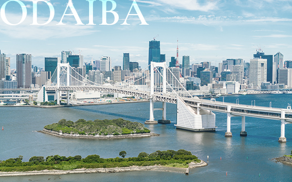 お台場の自由の女神とレインボーブリッジを撮影したエリアイメージ画像