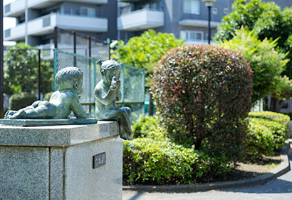 公園入口の写真