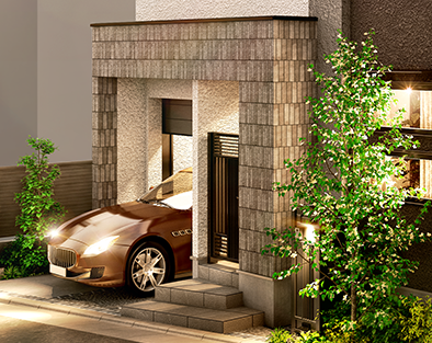 室内の明るい窓際のイメージ画像。stage1のビルトインカースペースから出て来る車を表現しています