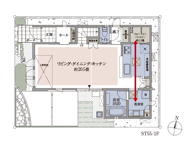 ST55/1F間取り図