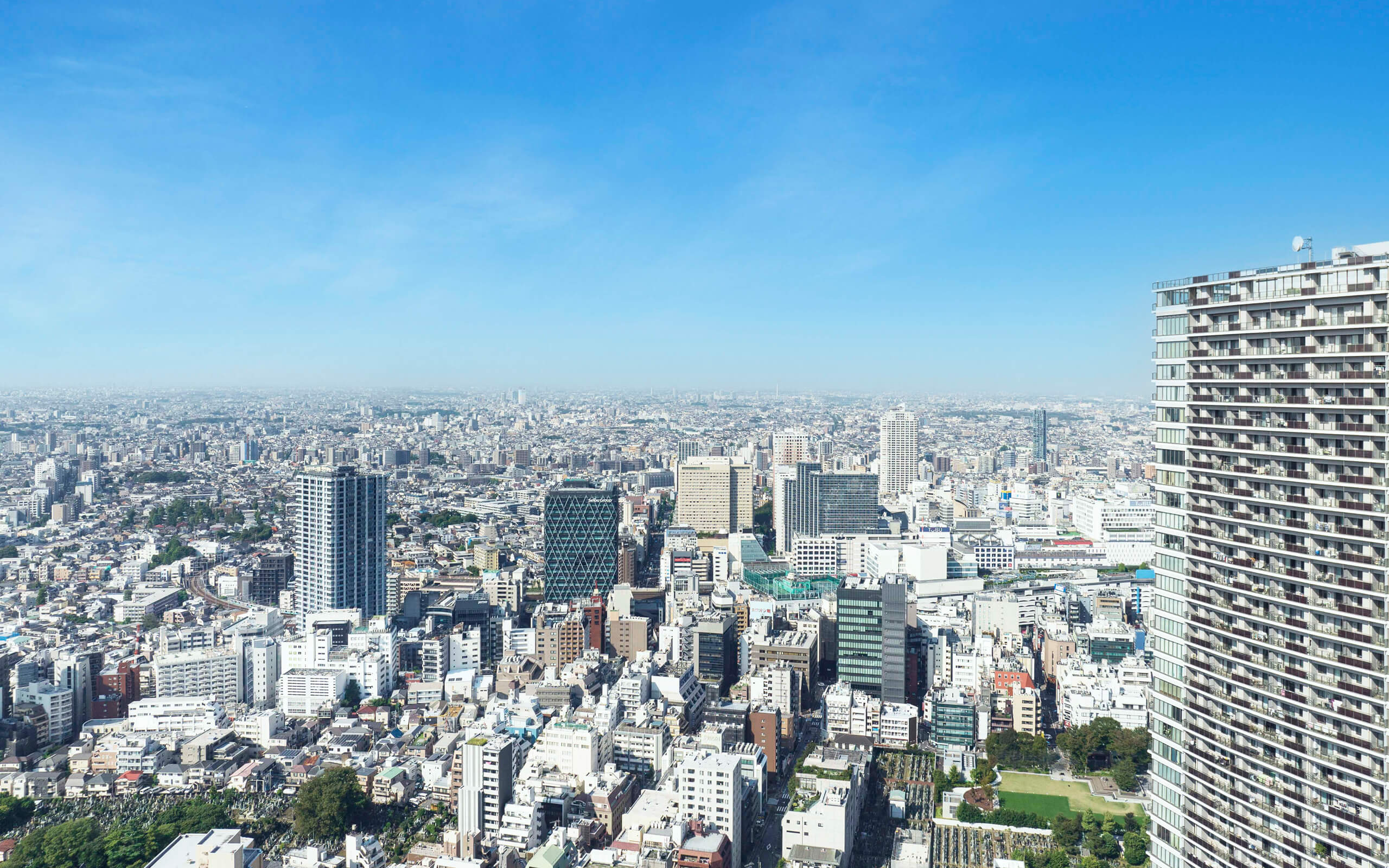 WWタイプ46階の高さより西方向の景色