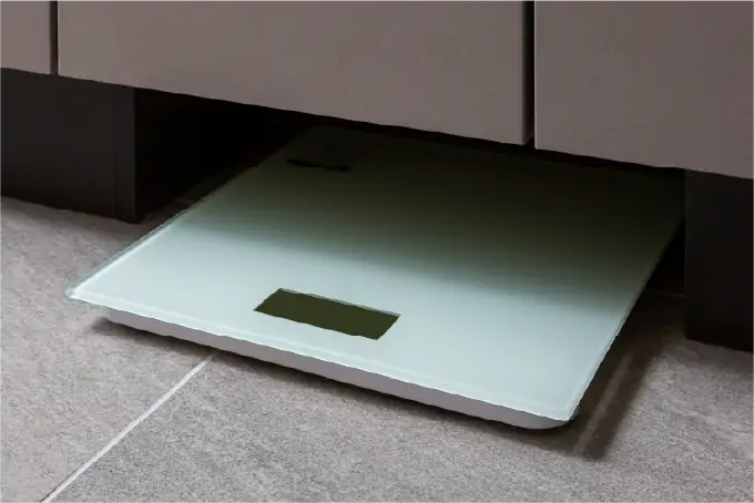 ヘルスメーター収納スペース