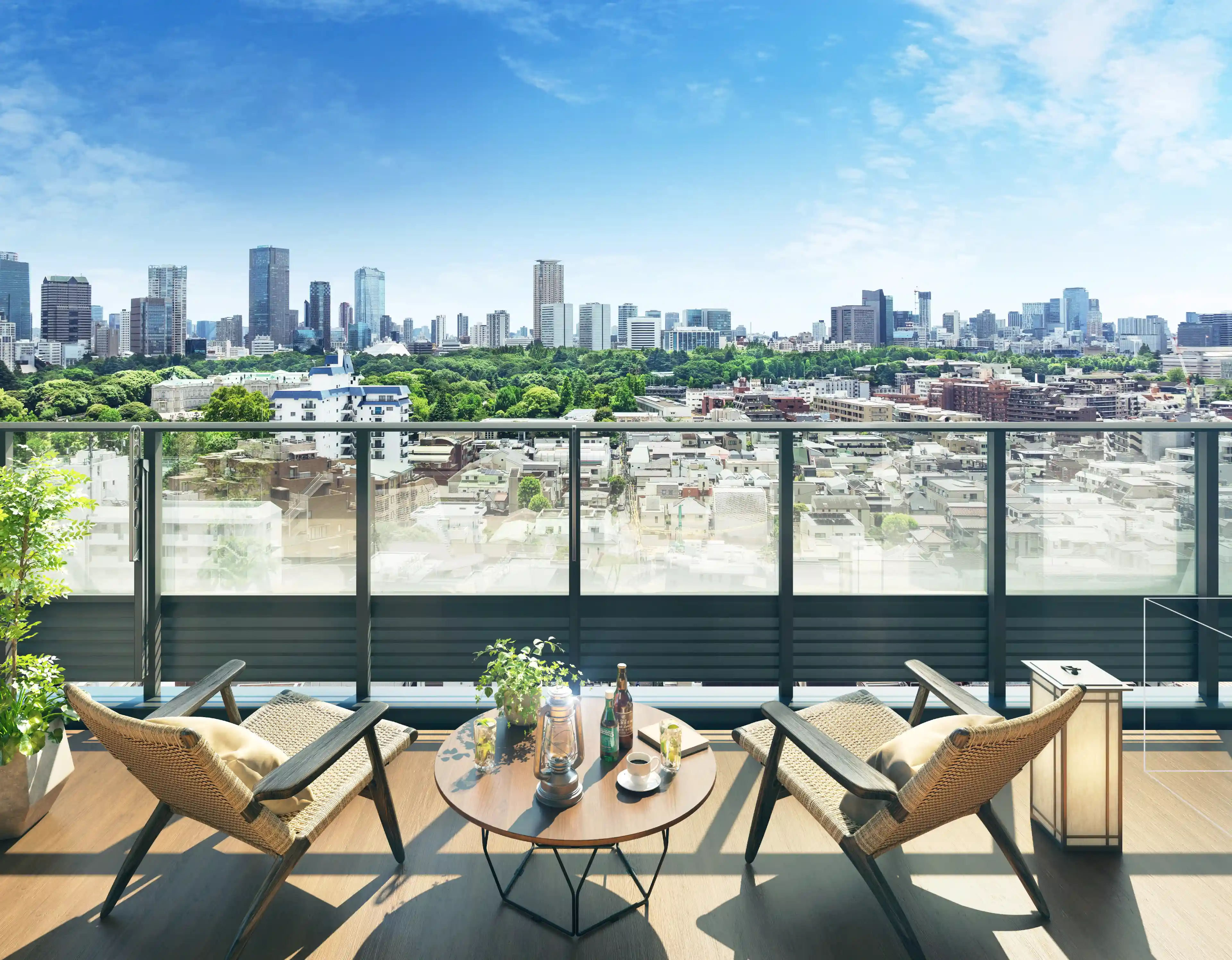 バルコニー完成予想CG(14階)