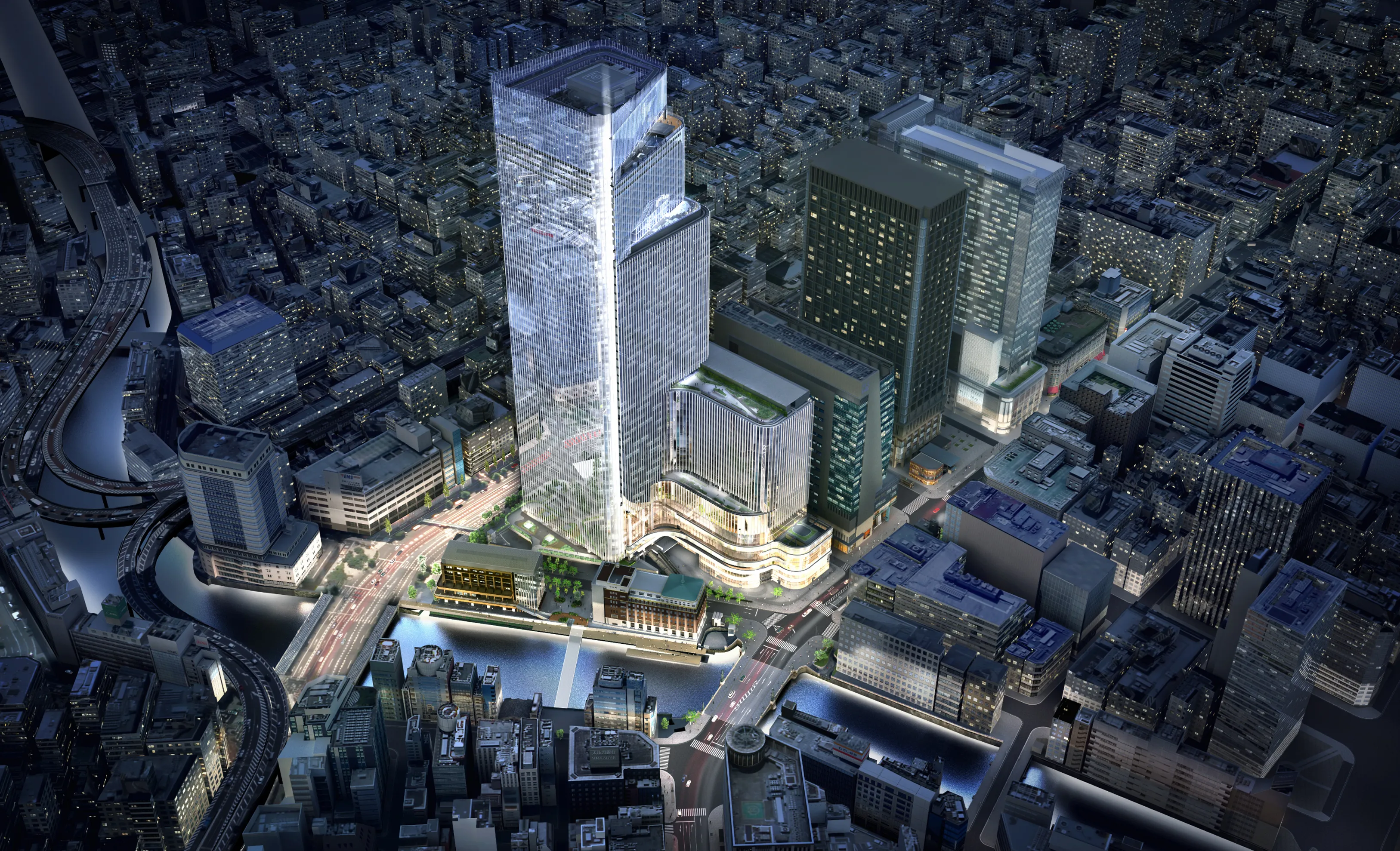 日本橋一丁目中地区第一種市街地再開発事業（参考イラスト）