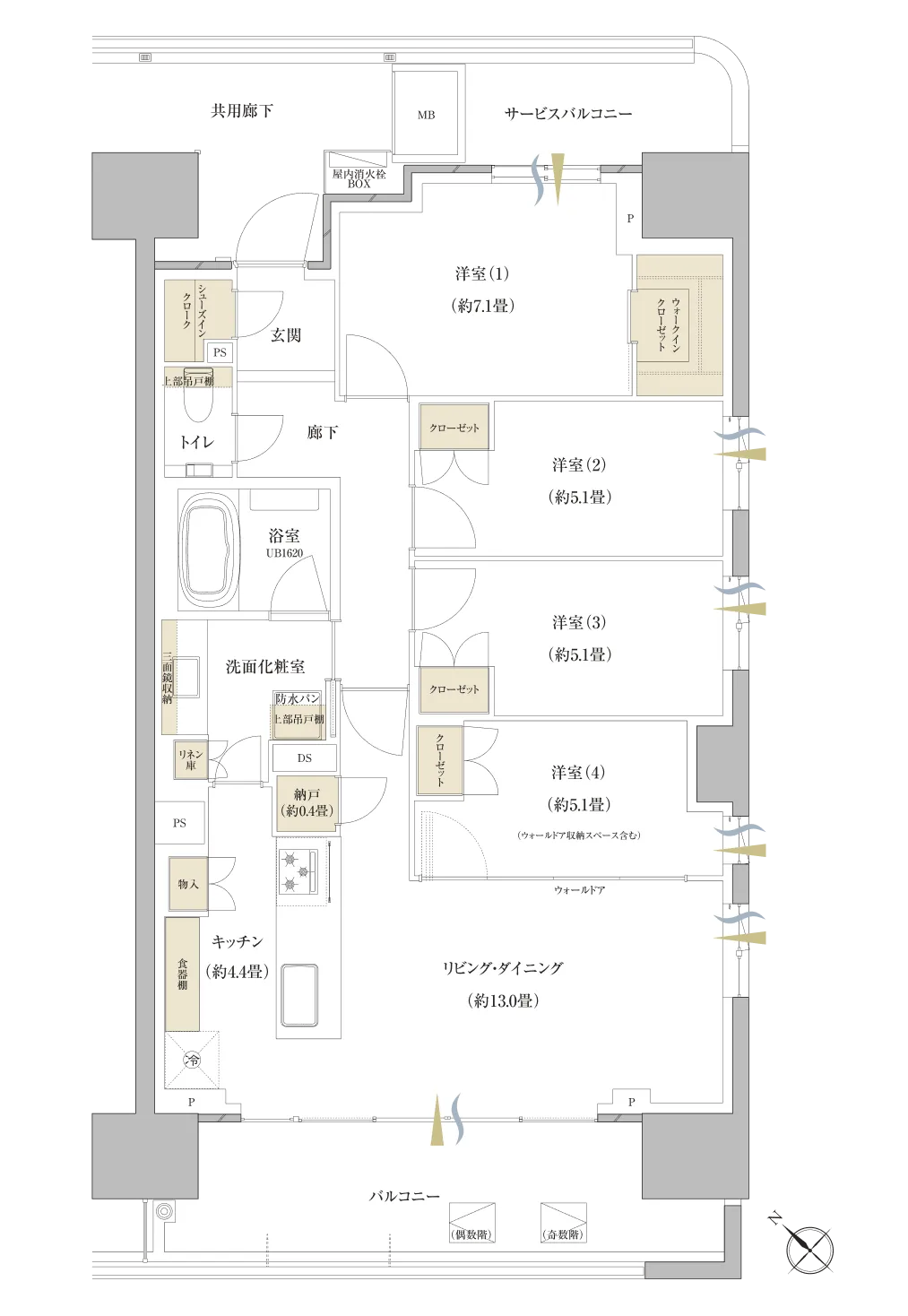 A1タイプ 間取り図