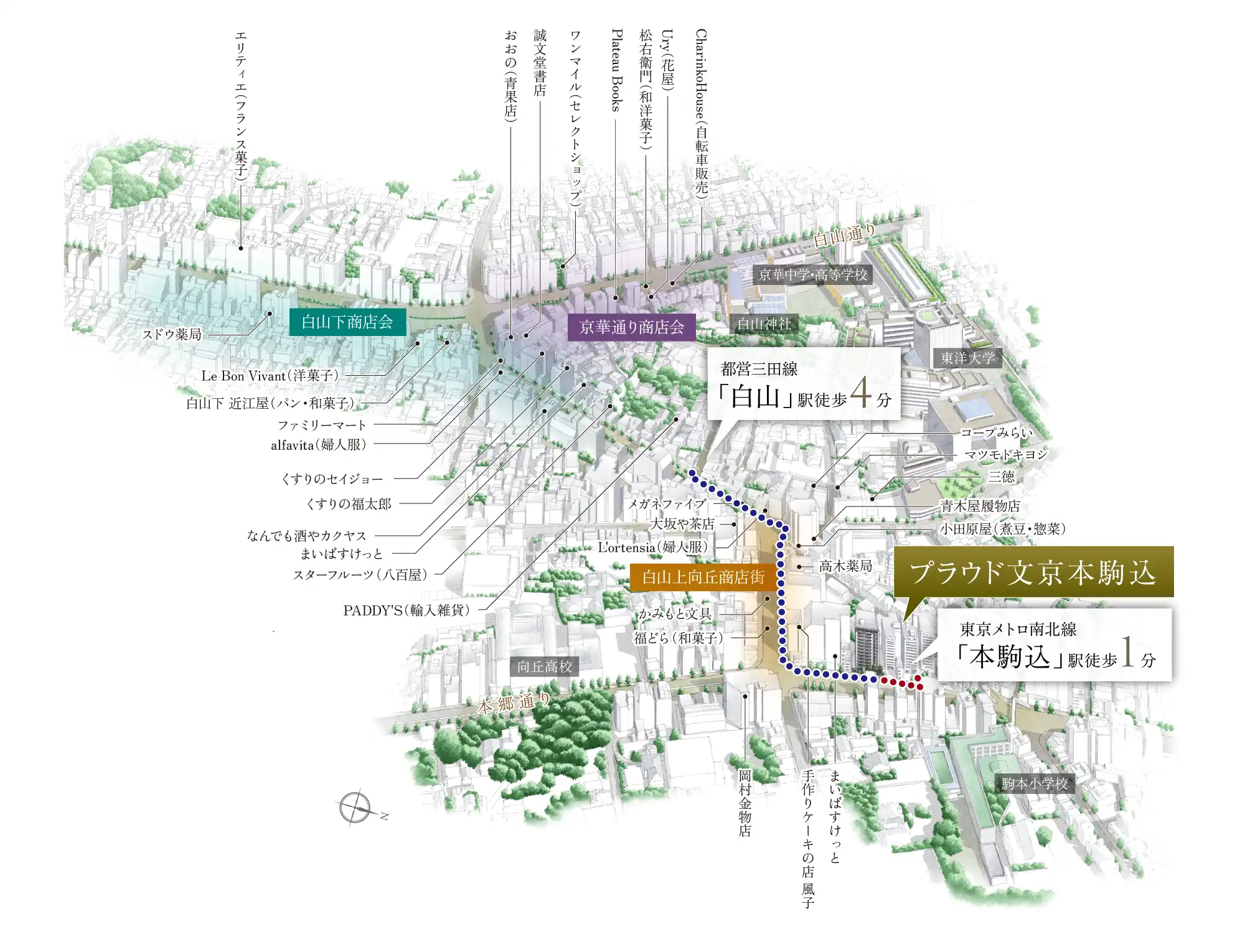 現地周辺概念イラスト