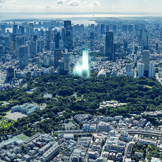 現地周辺航空写真