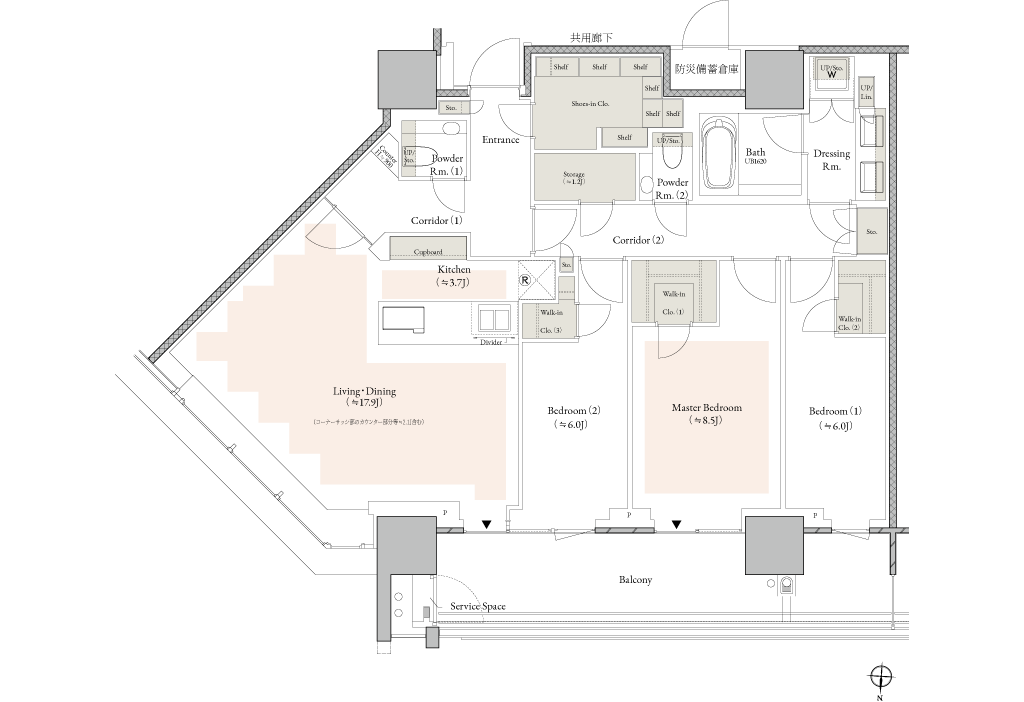 S111-H19 type 間取り図