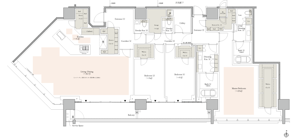 TE226-T03b type 間取り図