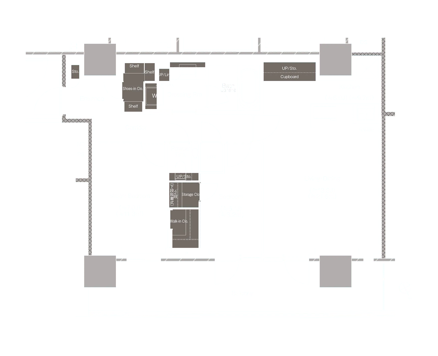 S77-HGの間取図
