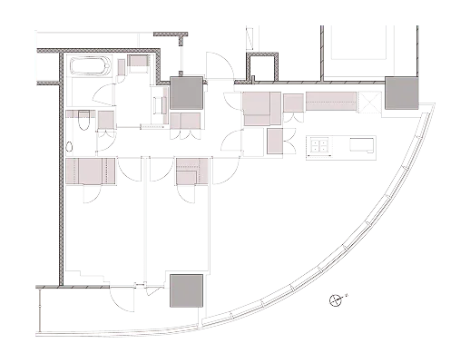 S86-LFの間取図
