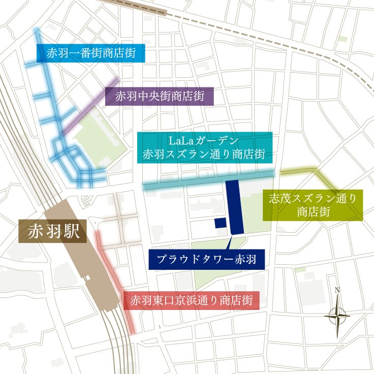 周辺商店街マップ