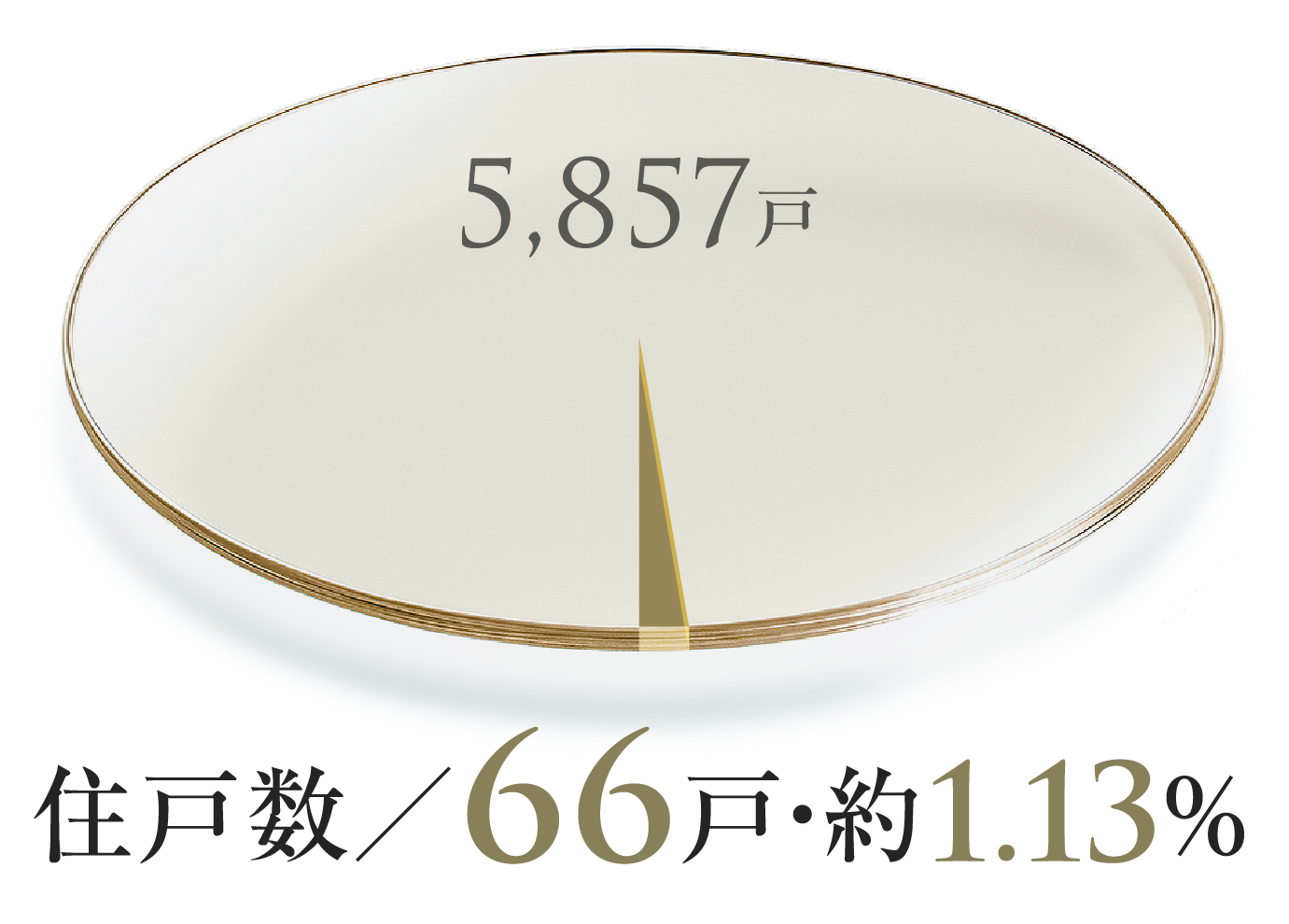 5,785戸中、住戸数:62戸