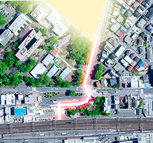 現地周辺の航空写真(2025年4月撮影)