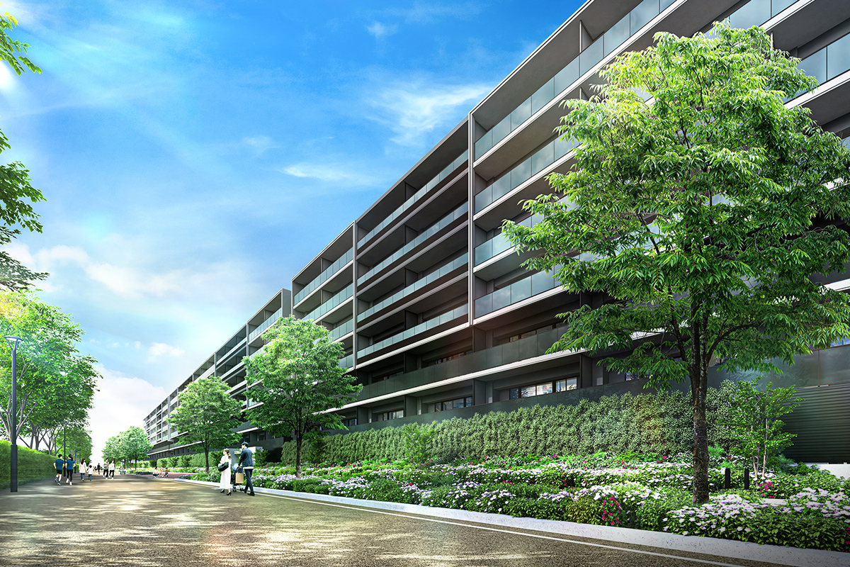 西側外観完成予想CG