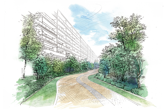 「ガーデンアベニュー」イメージイラスト