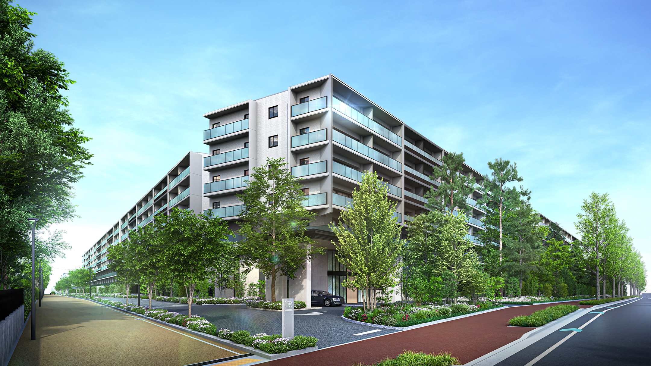 外観&メインエントランス完成予想CG