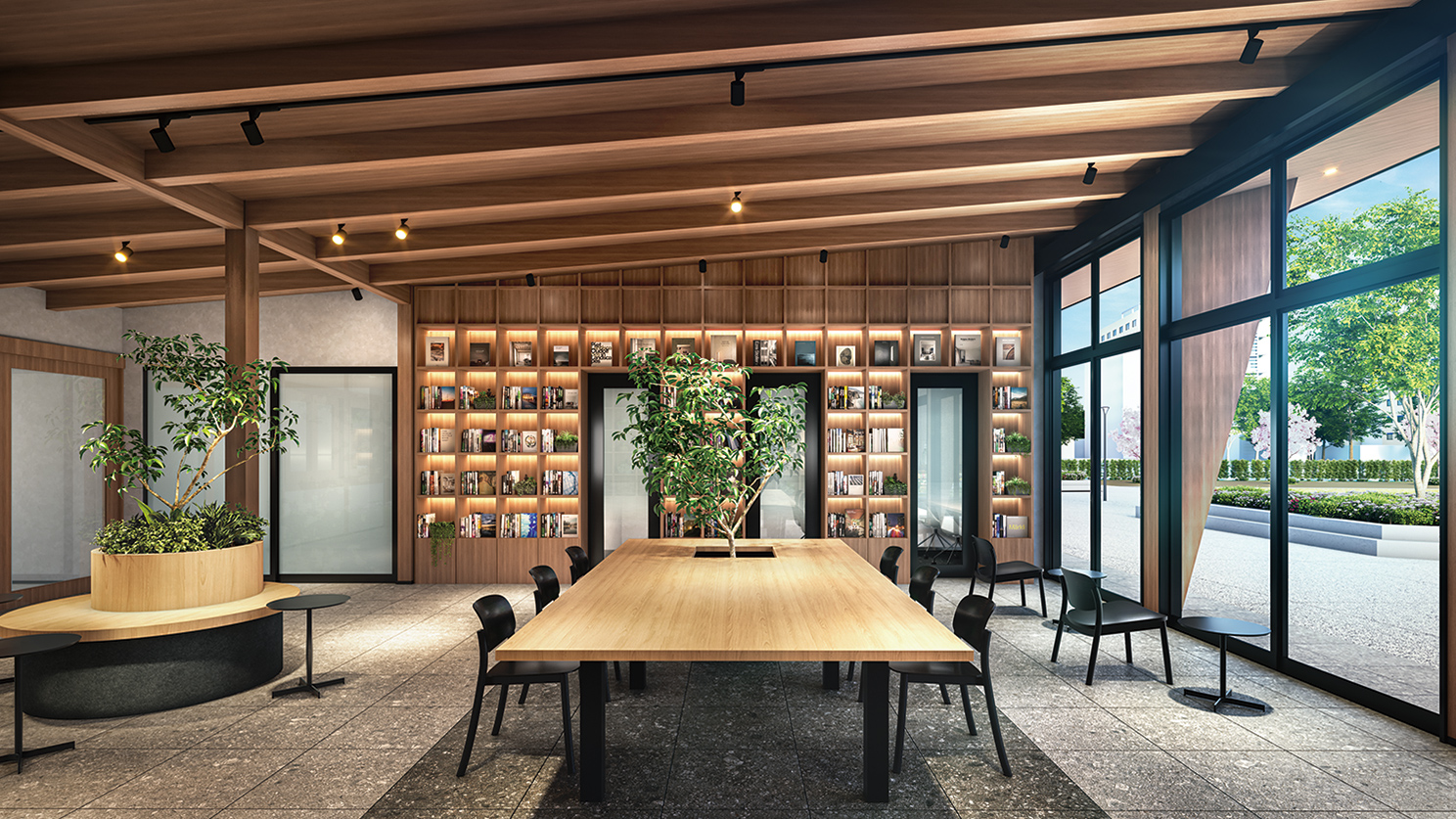 ライブラリーラウンジ完成予想CG