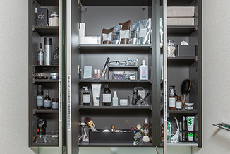 三面鏡収納 写真