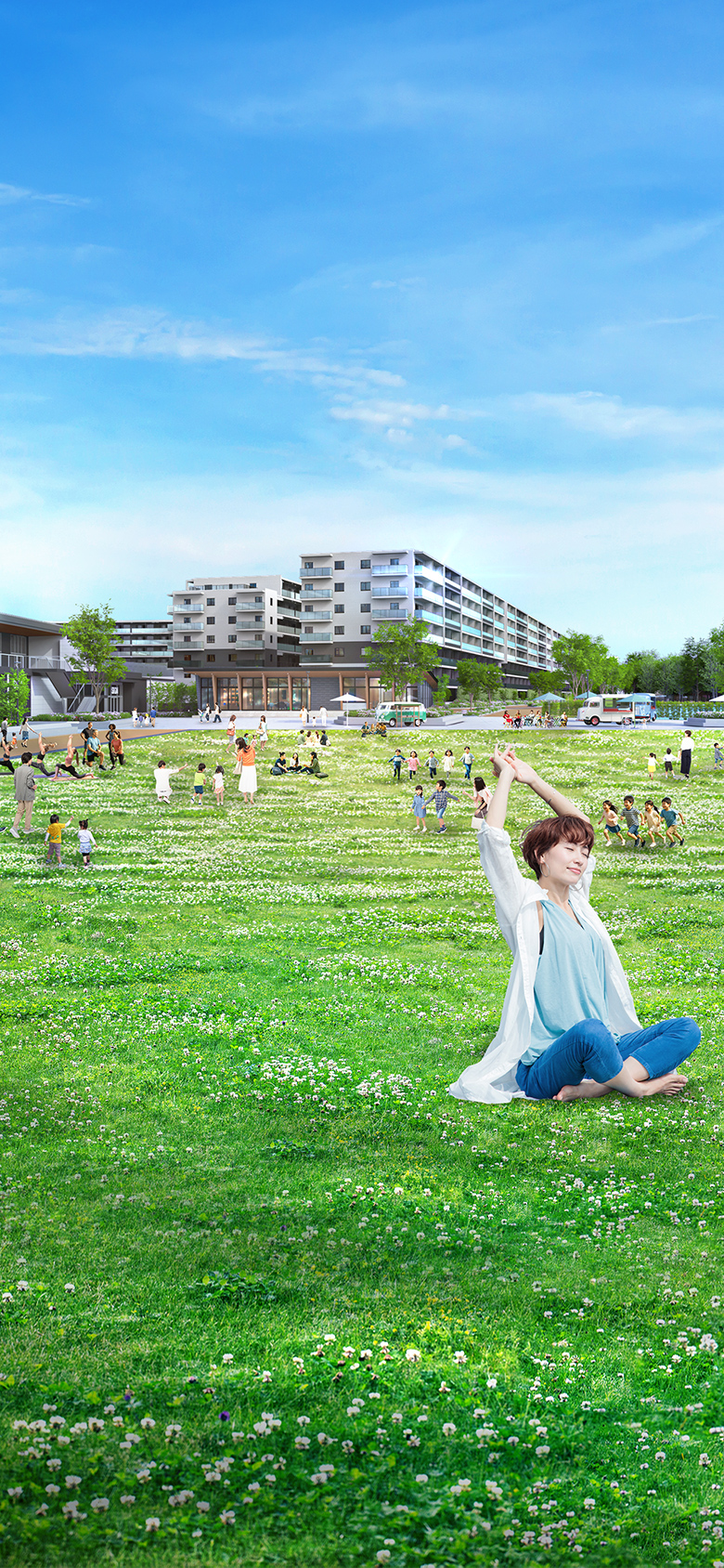 キャンパスパーク（広場）完成予想CG