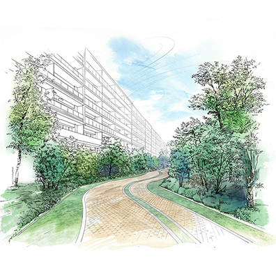 「ガーデンアベニュー」イメージイラスト