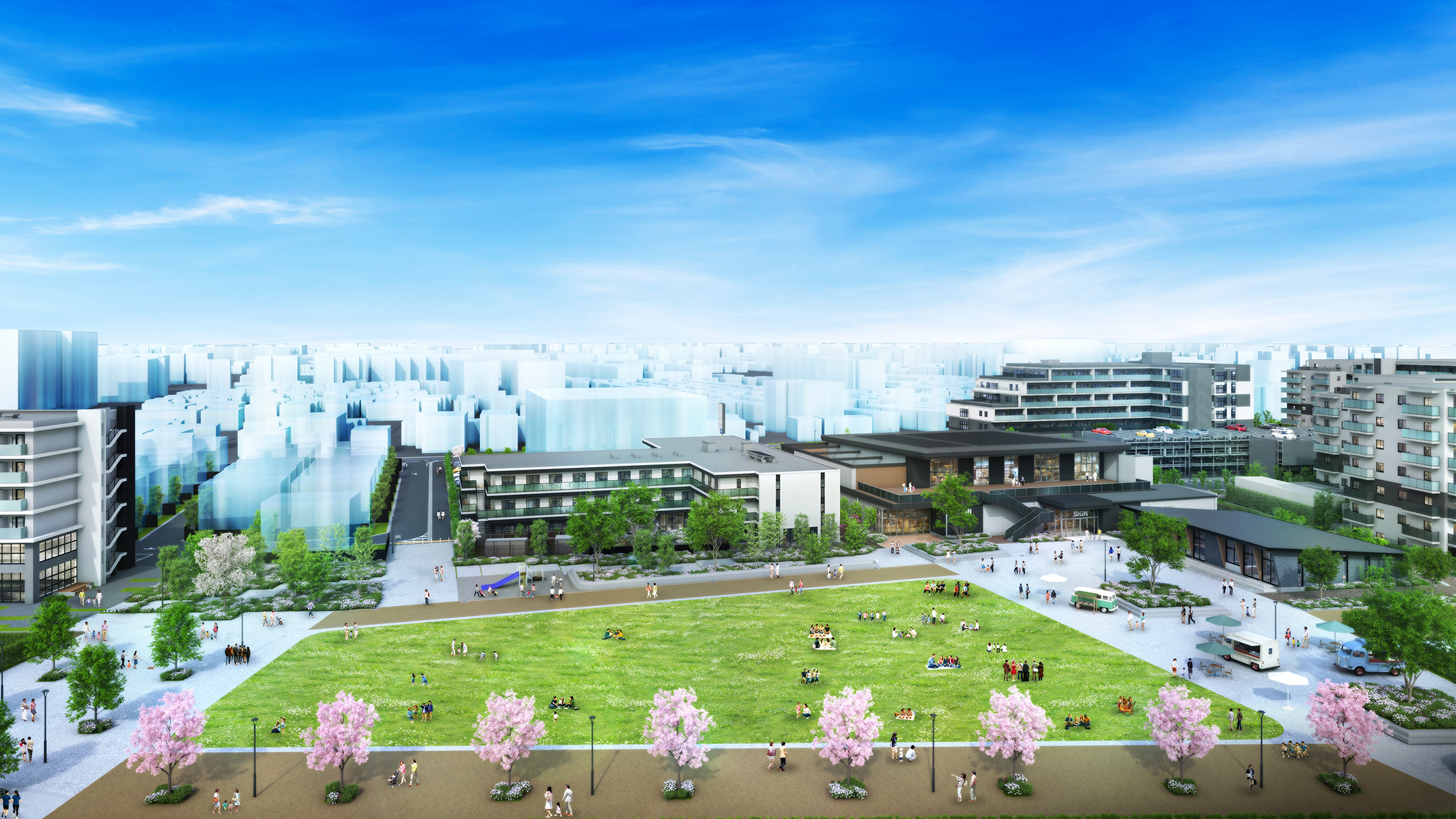 キャンパスパーク完成予想CG