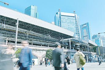 「新橋」駅 image photo