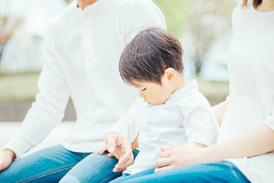 ゆったり過ごせるベンチ
