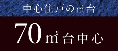 中心住戸の平米数