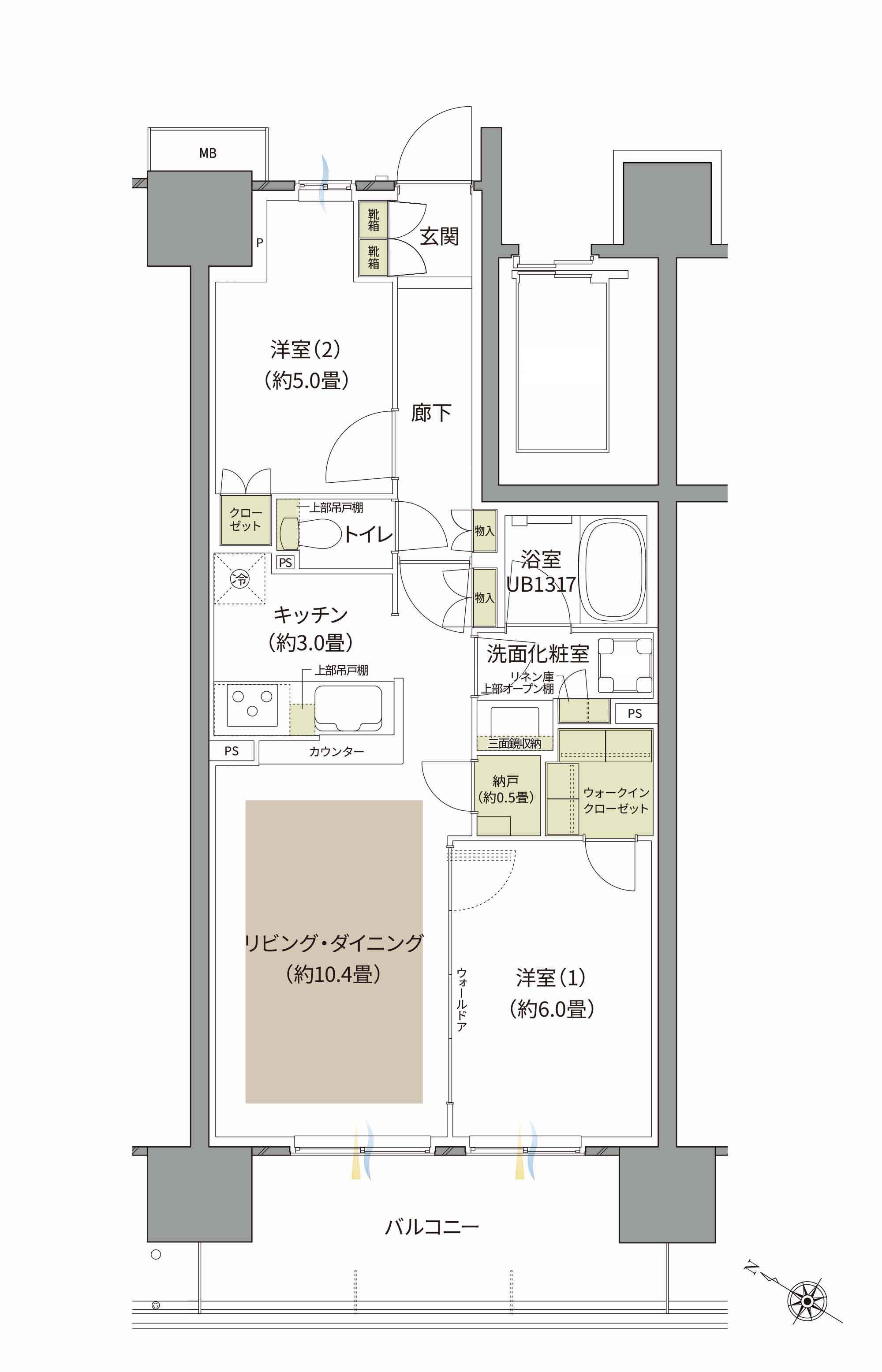 B1-Cタイプ BASIC間取り