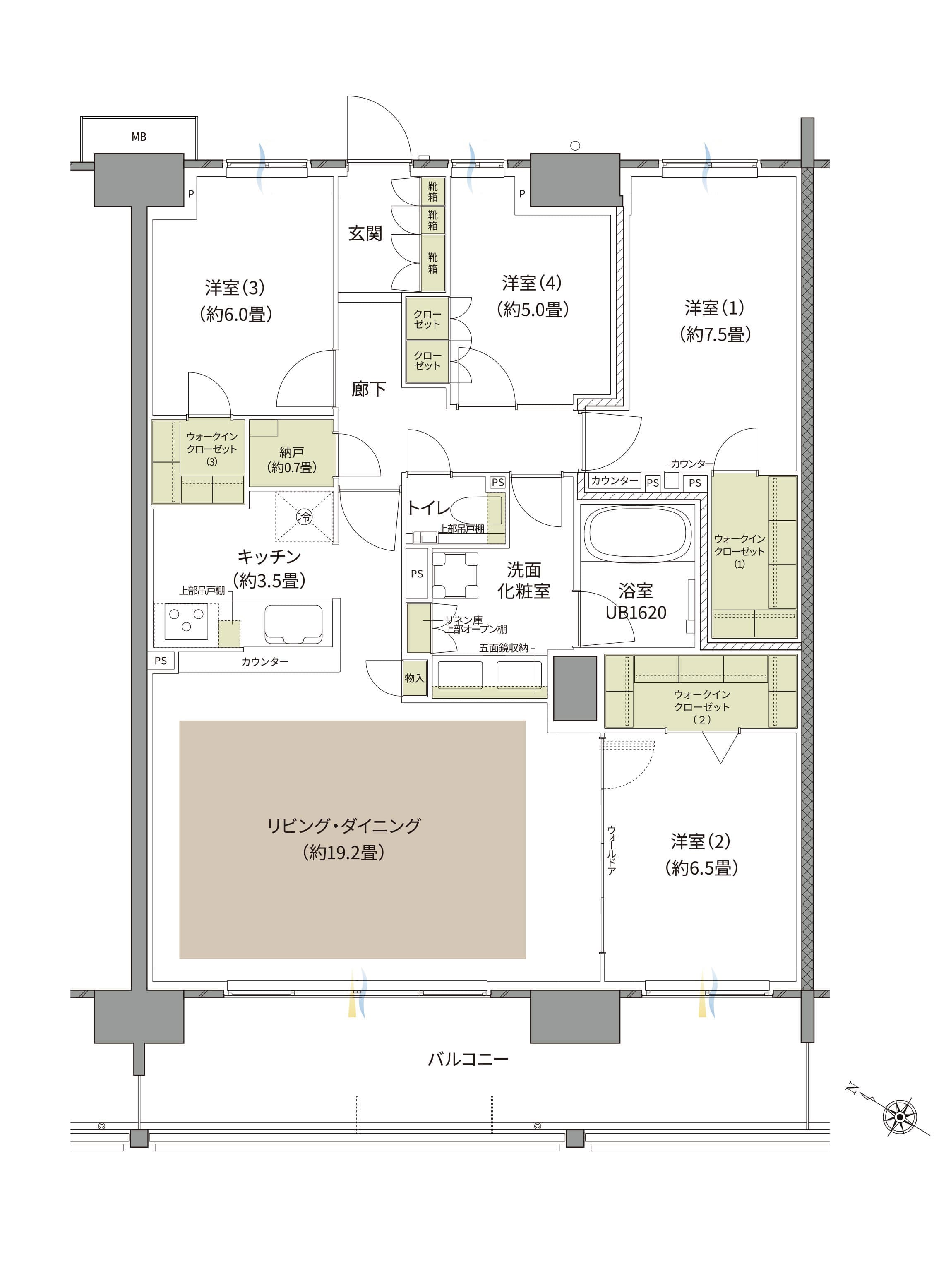 B1-P3タイプ BASIC間取り