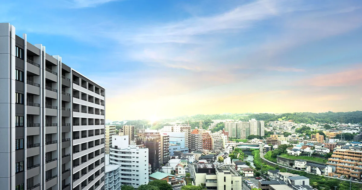 プラウド京王聖蹟桜ヶ丘　バルコニー外観完成予想CG