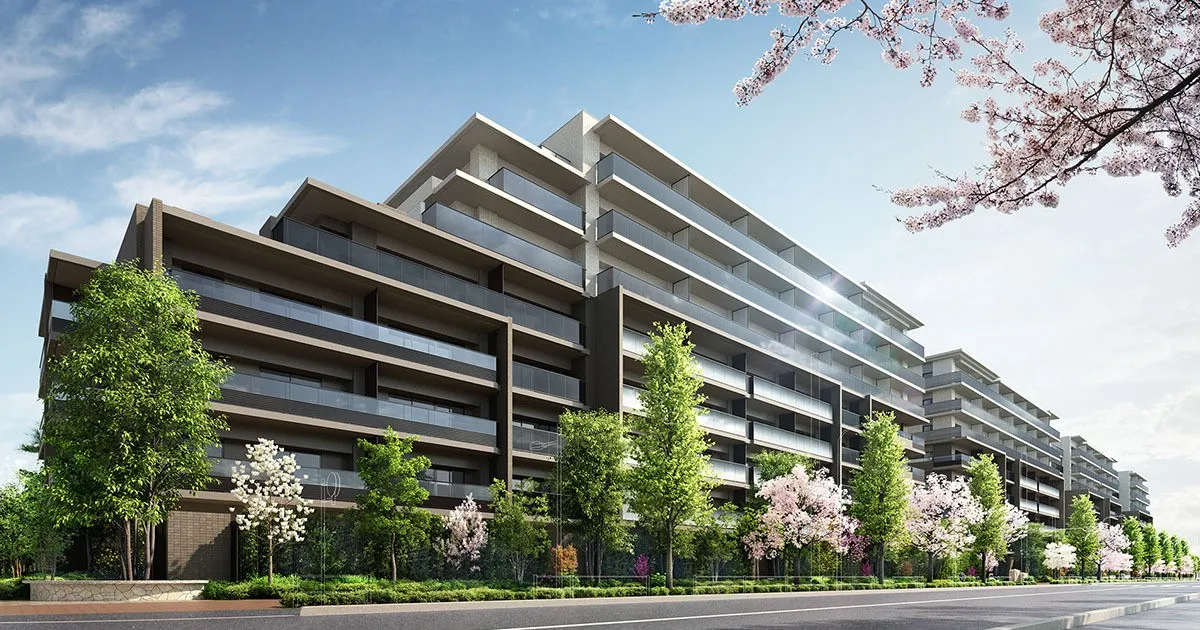 プラウドシティ国立　外観完成予想CG