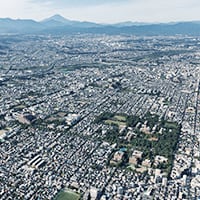 現地周辺航空写真