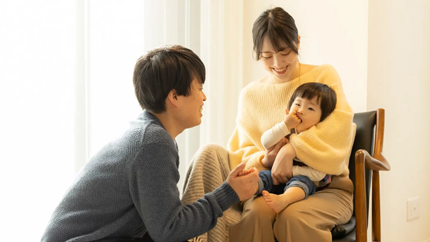 現地モデルハウスにて