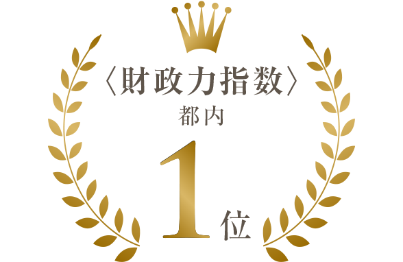 財政力指数 都内1位