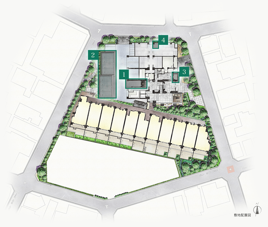 敷地配置図イメージイラスト