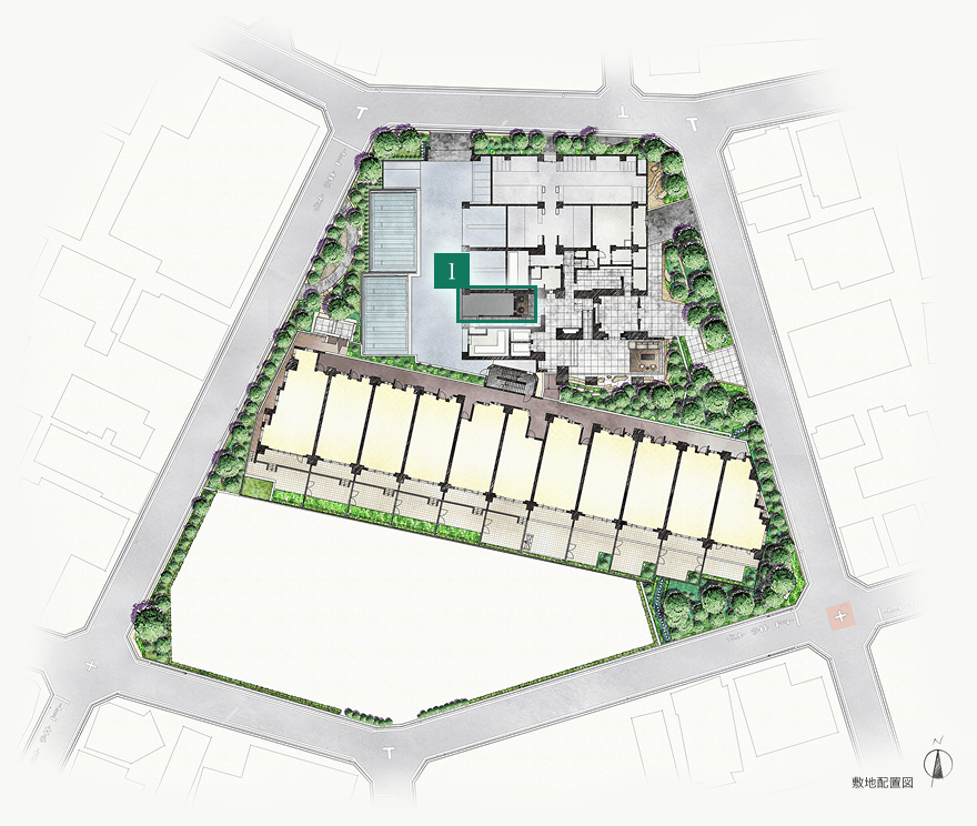 敷地配置図イメージイラスト