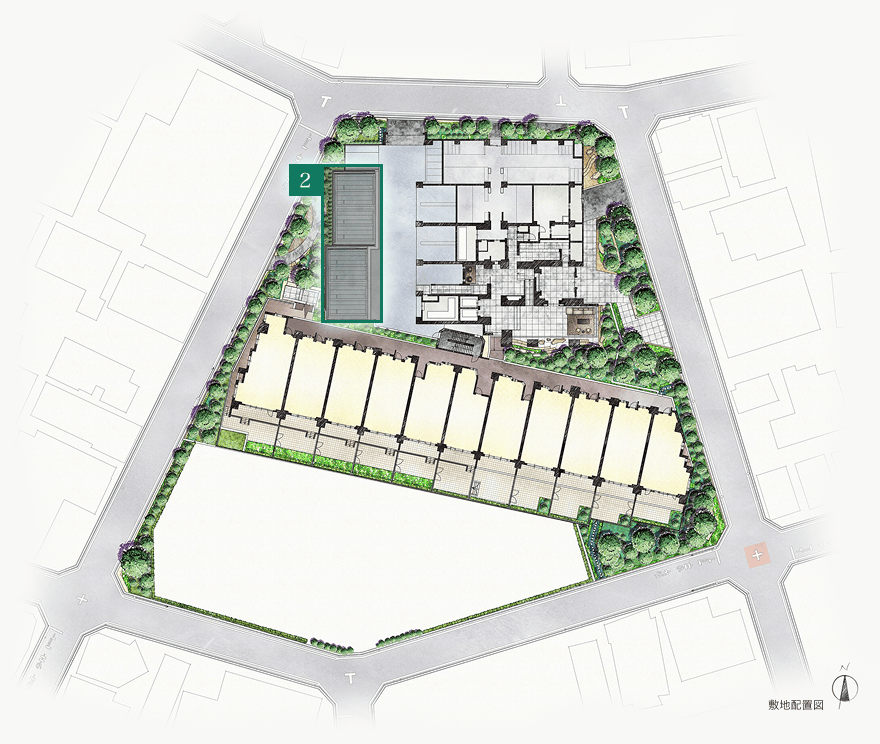 敷地配置図イメージイラスト