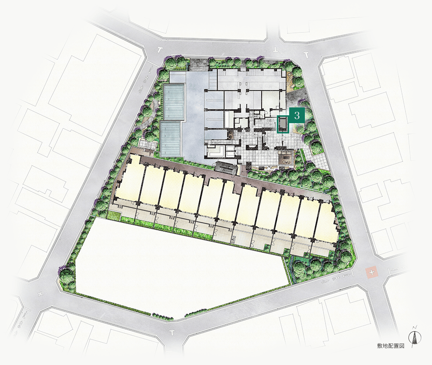 敷地配置図イメージイラスト