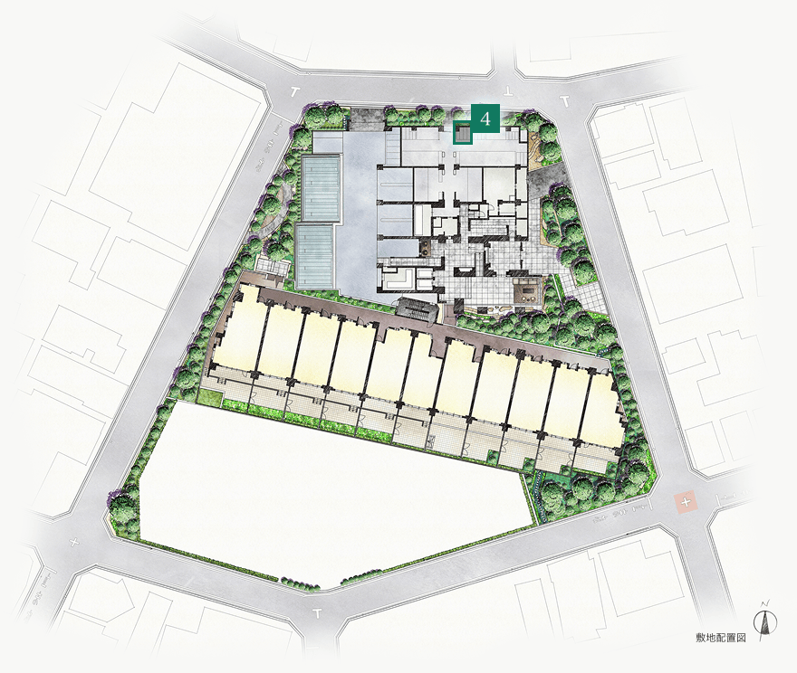 敷地配置図イメージイラスト