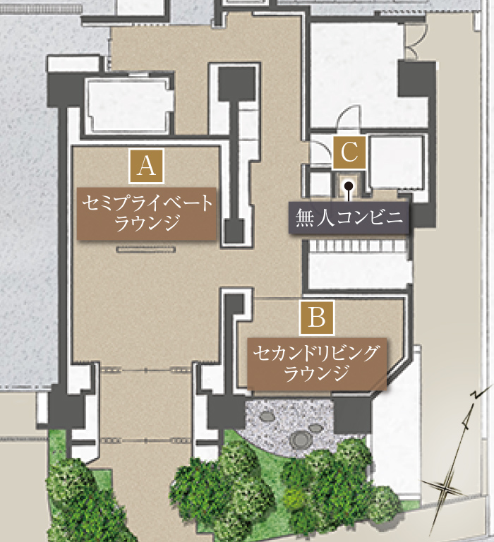 敷地配置イラスト