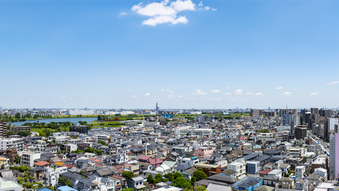  現地14階相当東南東から東方向を撮影（2026年7月）した眺望写真