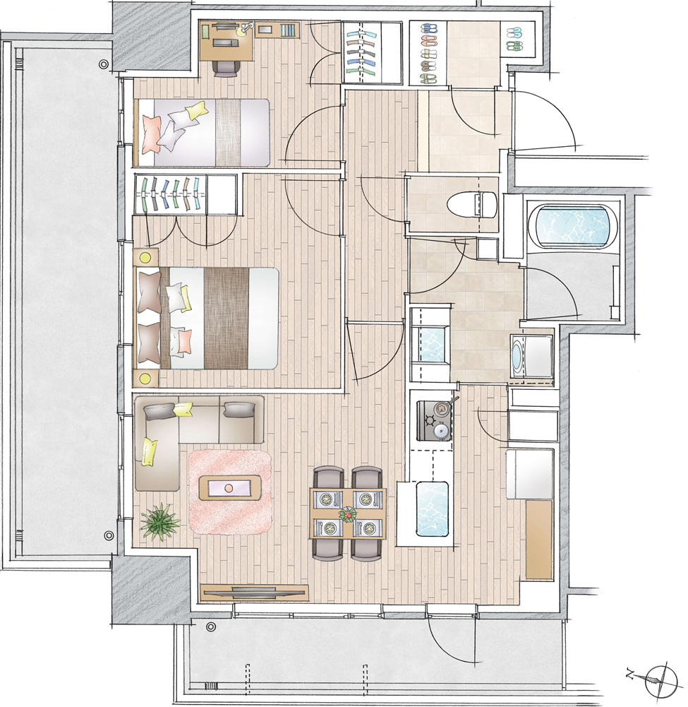 家具イラスト For Family