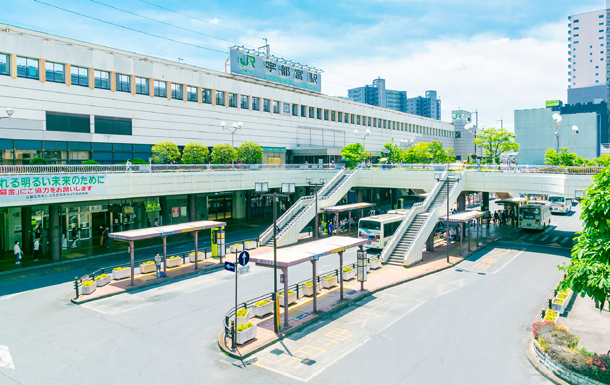 JR宇都宮駅⻄口周辺