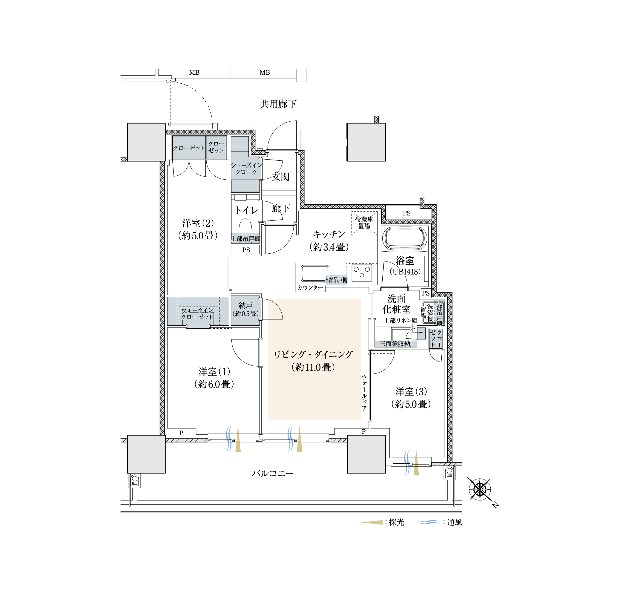 Ktype間取り図