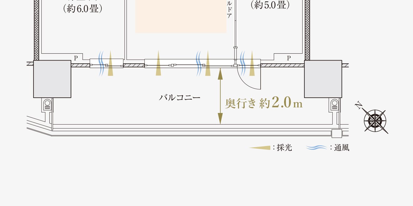 C1タイプ間取り概念図